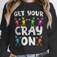 Teacher's Get Your Cray On Dabbing Crayons Unisex Sweatshirt, novelty gifts, funny gifts Teacher's Get Your Cray On Dabbing Crayons Unisex Sweatshirt, novelty gifts, funny gifts