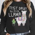 Teachers Testing Day Test Day No Prob Llama Teacher Unisex Sweatshirt, novelty gifts, funny gifts Teachers Testing Day Test Day No Prob Llama Teacher Unisex Sweatshirt, novelty gifts, funny gifts