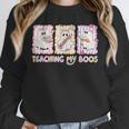 Teaching Is My Boos Teacher Ghost Halloween Women Girls Unisex Sweatshirt, novelty gifts, funny gifts