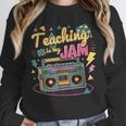 Teaching Is My Jam Groovy Retro Teacher Back To School Unisex Sweatshirt, novelty gifts, funny gifts Teaching Is My Jam Groovy Retro Teacher Back To School Unisex Sweatshirt, novelty gifts, funny gifts