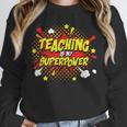 Teaching Is My Superpower Retro Comic Teacher Unisex Sweatshirt, novelty gifts, funny gifts Teaching Is My Superpower Retro Comic Teacher Unisex Sweatshirt, novelty gifts, funny gifts