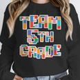 Team 5th Grade Building Blocks Bricks Theme Teacher Team For Men Women Kids Unisex Sweatshirt, novelty gifts, funny gifts