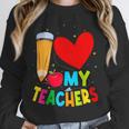 Teens Graduation I Heart My Teachers I Love My Teachers Unisex Sweatshirt, novelty gifts, funny gifts