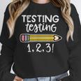 Testing Testing 123 Cute Test Day School Teacher Exam For Men Women Girls Kids Unisex Sweatshirt, novelty gifts, funny gifts Testing Testing 123 Cute Test Day School Teacher Exam For Men Women Girls Kids Unisex Sweatshirt, novelty gifts, funny gifts