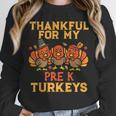 Thankful For My Pre K Turkeys Teacher Thanksgiving Men Women Unisex Sweatshirt, novelty gifts, funny gifts