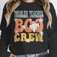 Toddler Teacher Boo Crew Ghost Groovy Halloween For Women Unisex Sweatshirt, novelty gifts, funny gifts