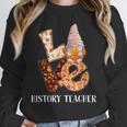 History Teacher Love Autumn Fall Gnome For Teachers For Men Women Unisex Sweatshirt, novelty gifts, funny gifts