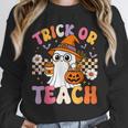 Trick Or Teach Cute Ghost Coffee Pumpkins Halloween Teacher Unisex Sweatshirt, novelty gifts, funny gifts Trick Or Teach Cute Ghost Coffee Pumpkins Halloween Teacher Unisex Sweatshirt, novelty gifts, funny gifts
