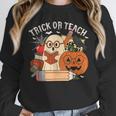 Trick Or Teach Retro Halloween Teacher Women Men Costume Unisex Sweatshirt, novelty gifts, funny gifts