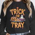 Trick Or Tray Halloween Cafeteria Teacher School Unisex Sweatshirt, novelty gifts, funny gifts