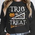 Trig Or Treat Shirt Halloween Math Teacher School College Men Women Kids Unisex Sweatshirt, novelty gifts, funny gifts