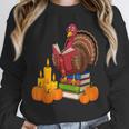 Turkey Reading Books Fall Thanksgiving Teacher Book Unisex Sweatshirt, novelty gifts, funny gifts Turkey Reading Books Fall Thanksgiving Teacher Book Unisex Sweatshirt, novelty gifts, funny gifts