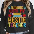 Twinning With My Bestie Teacher Boy Spirit Week Twin Day Unisex Sweatshirt, novelty gifts, funny gifts Twinning With My Bestie Teacher Boy Spirit Week Twin Day Unisex Sweatshirt, novelty gifts, funny gifts