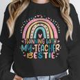 Twinning With My Teacher Bestie Rainbow Matching Teachers Unisex Sweatshirt, novelty gifts, funny gifts Twinning With My Teacher Bestie Rainbow Matching Teachers Unisex Sweatshirt, novelty gifts, funny gifts