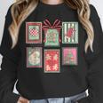 Vintage Preppy Very Merry Teacher Santa Stamps Christmas Unisex Sweatshirt, novelty gifts, funny gifts Vintage Preppy Very Merry Teacher Santa Stamps Christmas Unisex Sweatshirt, novelty gifts, funny gifts