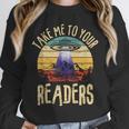 Vintage Take Me To Your Readers English Teacher Alien Space Men Women Unisex Sweatshirt, novelty gifts, funny gifts