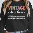 Vintage Teacher Knows More Than She Says Outfit Definition Unisex Sweatshirt, novelty gifts, funny gifts Vintage Teacher Knows More Than She Says Outfit Definition Unisex Sweatshirt, novelty gifts, funny gifts