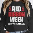 We Wear Red For Red Ribbon Week Awareness Mothers Teachers Unisex Sweatshirt, novelty gifts, funny gifts We Wear Red For Red Ribbon Week Awareness Mothers Teachers Unisex Sweatshirt, novelty gifts, funny gifts