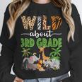 Wild About 3rd Grade Teacher Student Third Grade Zoo Safari Unisex Sweatshirt, novelty gifts, funny gifts