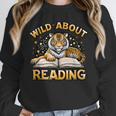 Wild About Reading Tiger For Teachers & Students Unisex Sweatshirt, novelty gifts, funny gifts Wild About Reading Tiger For Teachers & Students Unisex Sweatshirt, novelty gifts, funny gifts