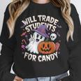 Will Trade Students For Candy Halloween Teacher Unisex Sweatshirt, novelty gifts, funny gifts