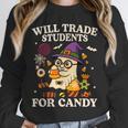 Will Trade Students For Candy Teacher Ghost Halloween Unisex Sweatshirt, novelty gifts, funny gifts Will Trade Students For Candy Teacher Ghost Halloween Unisex Sweatshirt, novelty gifts, funny gifts