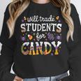 Will Trade Students For Candy Teacher Halloween Costume Tee Unisex Sweatshirt, novelty gifts, funny gifts Will Trade Students For Candy Teacher Halloween Costume Tee Unisex Sweatshirt, novelty gifts, funny gifts
