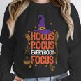 Witchy Halloween Hocus Pocus Everybody Focus Teacher Pumpkin Unisex Sweatshirt, novelty gifts, funny gifts
