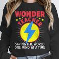 Wonder Teacher Costume Shirt Teacher Halloween Costume Men Women Unisex Sweatshirt, novelty gifts, funny gifts