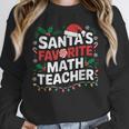 Xmas Lighting Santa's Favorite Math Teacher Christmas Unisex Sweatshirt, novelty gifts, funny gifts Xmas Lighting Santa's Favorite Math Teacher Christmas Unisex Sweatshirt, novelty gifts, funny gifts
