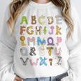 ABC Animals Alphabet Graphic Boys Girls Kindergarten Teacher Unisex Sweatshirt, novelty gifts, funny gifts