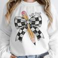 Back To School Hello Fifth Grade Teacher Coquette Pencil Bow Unisex Sweatshirt, novelty gifts, funny gifts