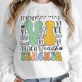 Braille Teacher Of The Visually Impaired Groovy VI Teacher Unisex Sweatshirt, novelty gifts, funny gifts