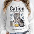 Cation Shirt Cat Science Chemistry Teacher Chemist Pun Unisex Sweatshirt, novelty gifts, funny gifts