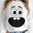Creepy Carrots Face Teacher Halloween Costume Matching Unisex Sweatshirt, novelty gifts, funny gifts