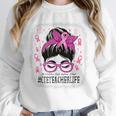 CTE Teacher In October We Wear Pink Breast Cancer Awareness Unisex Sweatshirt, novelty gifts, funny gifts CTE Teacher In October We Wear Pink Breast Cancer Awareness Unisex Sweatshirt, novelty gifts, funny gifts