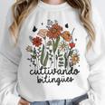 Cultivando Bilingues Dual Language Crew Bilingual Teacher Men Women Girls Kids Unisex Sweatshirt, novelty gifts, funny gifts