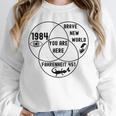 You Are Here Dystopian Venn Diagram English Teacher Bk Unisex Sweatshirt, novelty gifts, funny gifts You Are Here Dystopian Venn Diagram English Teacher Bk Unisex Sweatshirt, novelty gifts, funny gifts