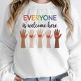 Everyone Is Welcome Here Idaho Teacher Unisex Sweatshirt, novelty gifts, funny gifts