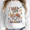 Fall In Love With Learning Teacher Autumn School Unisex Sweatshirt, novelty gifts, funny gifts Fall In Love With Learning Teacher Autumn School Unisex Sweatshirt, novelty gifts, funny gifts