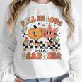 Fall In Love With Learning Teacher Retro Thanksgiving Unisex Sweatshirt, novelty gifts, funny gifts Fall In Love With Learning Teacher Retro Thanksgiving Unisex Sweatshirt, novelty gifts, funny gifts