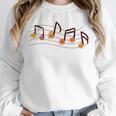 Fall Music Teacher Halloween Pumpkin Music Note Fall Teacher Unisex Sweatshirt, novelty gifts, funny gifts
