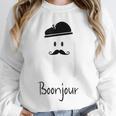 French Teacher Halloween Bonjour Ghost Unisex Sweatshirt, novelty gifts, funny gifts French Teacher Halloween Bonjour Ghost Unisex Sweatshirt, novelty gifts, funny gifts