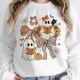 Ghost Reading Books Halloween Bow Spooky Teacher Student Unisex Sweatshirt, novelty gifts, funny gifts Ghost Reading Books Halloween Bow Spooky Teacher Student Unisex Sweatshirt, novelty gifts, funny gifts