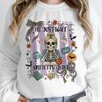 Halloween Skeleton Teacher I'Ll Just Wait Until It's Quiet Unisex Sweatshirt, novelty gifts, funny gifts Halloween Skeleton Teacher I'Ll Just Wait Until It's Quiet Unisex Sweatshirt, novelty gifts, funny gifts