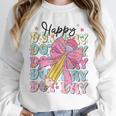 Happy Dot Day 2025 Coquette Bow Teachers Kids Boys Girls Unisex Sweatshirt, novelty gifts, funny gifts Happy Dot Day 2025 Coquette Bow Teachers Kids Boys Girls Unisex Sweatshirt, novelty gifts, funny gifts