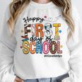 Happy First Day Of School PE Teacher Life Back To School Unisex Sweatshirt, novelty gifts, funny gifts Happy First Day Of School PE Teacher Life Back To School Unisex Sweatshirt, novelty gifts, funny gifts