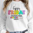 Happy Friyay Teacher School Friday Weekend Vibes Unisex Sweatshirt, novelty gifts, funny gifts Happy Friyay Teacher School Friday Weekend Vibes Unisex Sweatshirt, novelty gifts, funny gifts