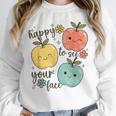 Happy To See Your Face Teacher Apple Unisex Sweatshirt, novelty gifts, funny gifts Happy To See Your Face Teacher Apple Unisex Sweatshirt, novelty gifts, funny gifts
