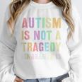 Kids AUTISM IS NOT A TRAGEDY IGNORANCE IS Proud Teacher Crew Unisex Sweatshirt, novelty gifts, funny gifts